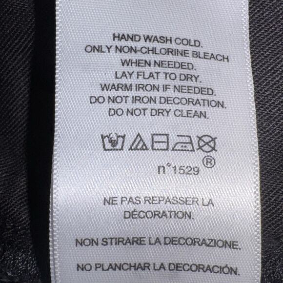 Polo Ralph Lauren Beaded Southwestern Avery Boyfriend Jeans Black 32R Aztec Boho - Picture 14 of 16